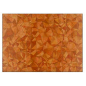 Geometrische Orangenformen Schneidebrett (Vorderseite)
