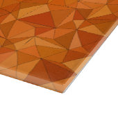 Geometrische Orangenformen Schneidebrett (Ecke)