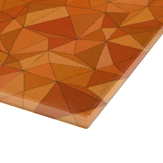 Geometrische Orangenformen Schneidebrett (Ecke)