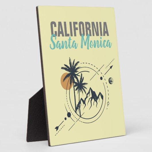 Geometrische Palmen von Santa Monica California Fotoplatte (Seite)