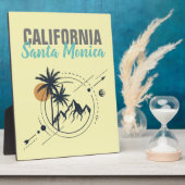 Geometrische Palmen von Santa Monica California Fotoplatte (Seite)