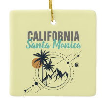 Geometrische Palmen von Santa Monica California