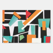 Geometrische Papierblätter Geschenkpapier Set (Vorderseite 2)