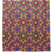 Geometrische Papiere der Tribal-Energie Duschvorhang (Vorderseite)