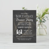 Geometrische Party Einladung zum Geburtstag (Stehend Vorderseite)