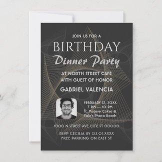 Geometrische Party Einladung zum Geburtstag