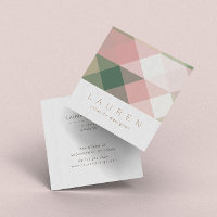 Geometrische Pastel Moderne Minimalistische Visite
