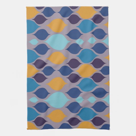 Geometrische Pastelle Mitte der 60er Jahre Geschirrtuch (Vertikal)