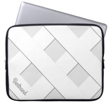 Geometrische, pastellfarbene, weiße Linien mit Nam