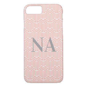 Geometrische Pastellinitiale/Monogramm Case-Mate iPhone Hülle