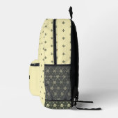 geometrische Pastellmuster Bedruckter Rucksack (Rechts)