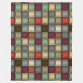 Geometrische Patchwork-Plüschdecke Fleecedecke (Vorderseite)