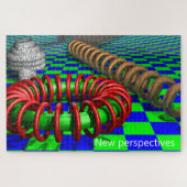 Geometrische Perspektive KunstIllusion Moderne Puzzle (Horizontal)