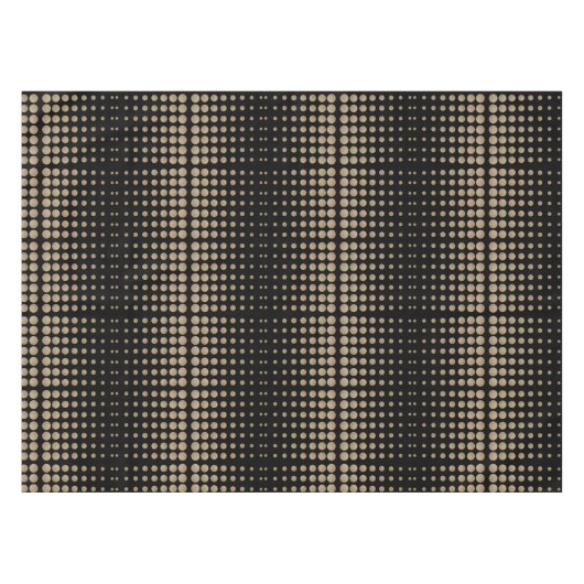 geometrische Pollka-Punkte aus schwarzem Glitzer Tischdecke (Vorderseite (Horizontal))