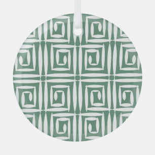 Geometrische Polygone Vintag Nahtlos Muster Ornament Aus Glas