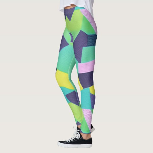 Geometrische Pop Leggings (Links)