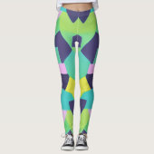 Geometrische Pop Leggings (Vorderseite)
