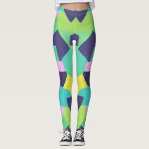 Geometrische Pop Leggings