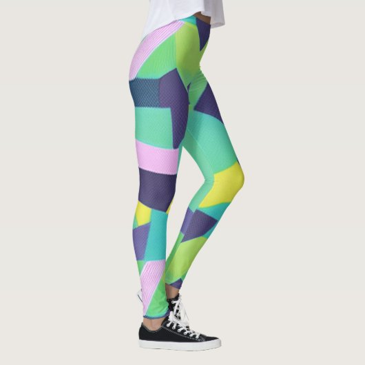 Geometrische Pop Leggings (Rechts)