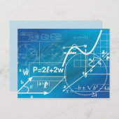 geometrische Postkarte (Vorne/Hinten)