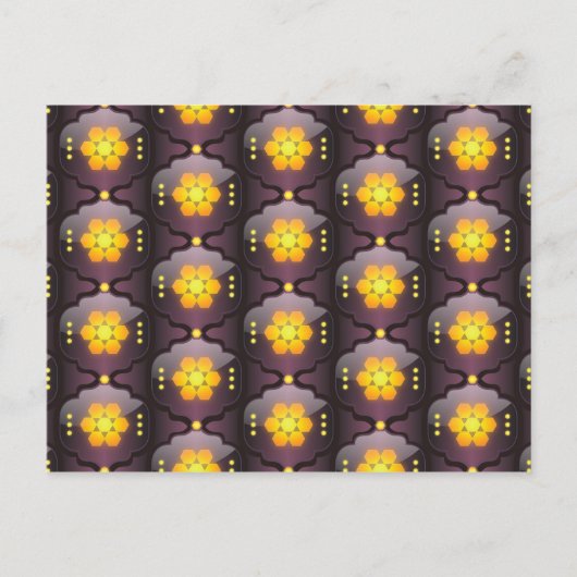 geometrische Postkarte im marokkanischen Stil (Vorderseite)