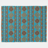 Geometrische Printwerbung im Südwesten der Bergspi Fleecedecke (Vorderseite (Horizontal))