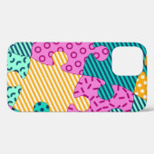 Geometrische Puzzles: Memphis-Banner. Case-Mate iPhone Hülle (Rückseite (Horizontal))