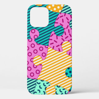 Geometrische Puzzles: Memphis-Banner. Case-Mate iPhone Hülle