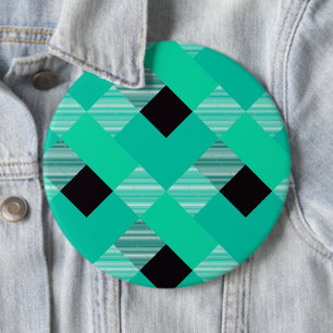 Geometrische Quadrat-Abstraktion 10 Button