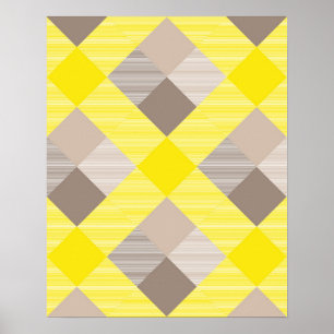 Geometrische Quadrat-Abstraktion 19 Poster