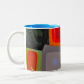 Geometrische Quadrat-fantastische Tasse (Links)