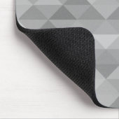 geometrische Quadrat-Muster Graustufen Mousepad (Ecke)