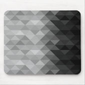 geometrische Quadrat-Muster Graustufen Mousepad (Vorne)