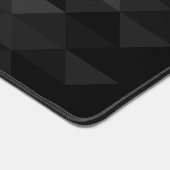 geometrische Quadrat-Muster Graustufen Schreibtischunterlage (Ecke)