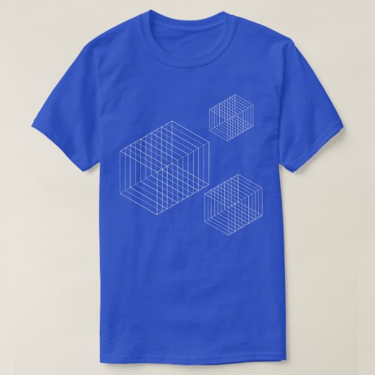 geometrische Quadrat T-Shirt (Design vorne)