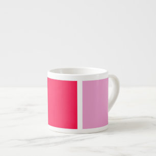 geometrische Quadrate der rosa, weißen Linien Espressotasse
