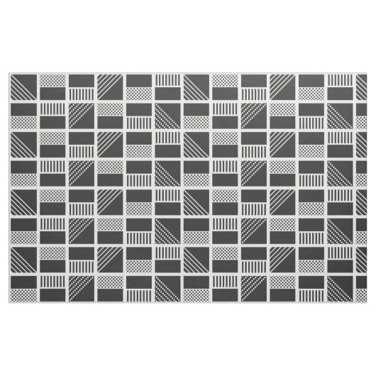 Geometrische Quadrate Meterware Stoff (Fat Quarter (45,7 x 55,9 cm))