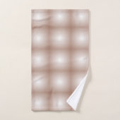 Geometrische Quadrate mit Mocha Mousse Gradient Wh Badhandtuch Set (Handtuch)