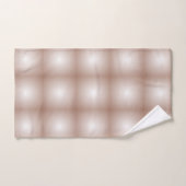Geometrische Quadrate mit Mocha Mousse Gradient Wh Badhandtuch Set (Handtuch)
