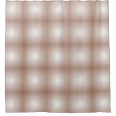 Geometrische Quadrate mit Mocha Mousse Gradient Wh Duschvorhang (Vorderseite)