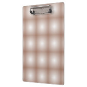 Geometrische Quadrate mit Mocha Mousse Gradient Wh Klemmbrett (Links)