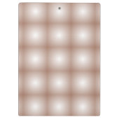 Geometrische Quadrate mit Mocha Mousse Gradient Wh Klemmbrett (Rückseite)