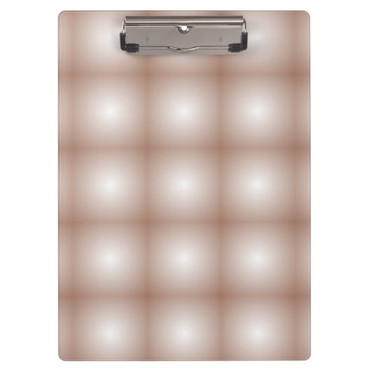 Geometrische Quadrate mit Mocha Mousse Gradient Wh Klemmbrett (Vorderseite)