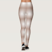 Geometrische Quadrate mit Mocha Mousse Gradient Wh Leggings (Rückseite)