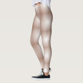 Geometrische Quadrate mit Mocha Mousse Gradient Wh Leggings (Links)