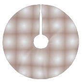 Geometrische Quadrate mit Mocha Mousse Gradient Wh Polyester Weihnachtsbaumdecke (Vorderseite)