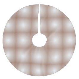 Geometrische Quadrate mit Mocha Mousse Gradient Wh Polyester Weihnachtsbaumdecke