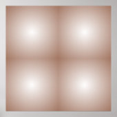 Geometrische Quadrate mit Mocha Mousse Gradient Wh Poster (Vorne)