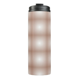 Geometrische Quadrate mit Mocha Mousse Gradient Wh Thermosbecher
