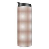 Geometrische Quadrate mit Mocha Mousse Gradient Wh Thermosbecher (Nach rechts gedreht)